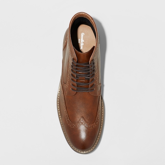 Goodfellow Jeremy Wingtip Boot New Brown - Picture 2 of 6